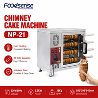 Machine à gâteaux cheminée professionnelle en acier inoxydable pour pains et cornets de glace