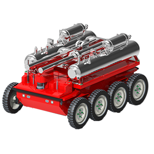 New Emergency Rescue Equipment Remote Control Fire Fighting Robot Industrial Robot with Fire Extinguisher