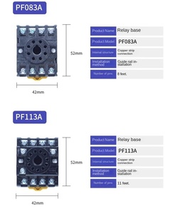 HH52P/53P/54P PYF08/11/14A Base de relé pequeña Productos LV PF083/113A - Product Image 3