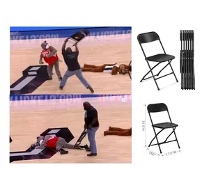 High Quality Will Lead You To Victory Black Dinning Folding Plastic Chairs Outdoor Wholesales