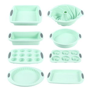 Stampo per torte in Silicone bicolore bordino Maufen Toast <span class=keywords><strong>Pizza</strong></span> piatto grande multiuso pane decorazioni tazze per Muffin Dessert - Product Image 1