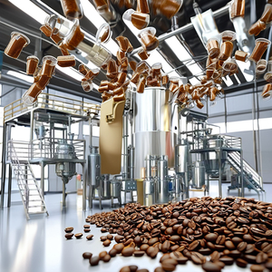 Línea de Producción de Café Instantáneo Totalmente Automática de Alta Calidad y Precisión con Secador, Capacidad de 10-500 kg/h, Certificación CE ISO - Product Image 1