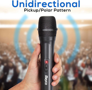 Microphone sans fil dynamique portable VHF, système de micro à main monocanal pour chanteurs, fabriqué en métal durable - Product Image 3