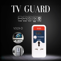 Protecteur de Tension pour Réfrigérateur 220V 10A, Garde TV et Réfrigérateur Protection Tension pour Usage Domestique au Royaume-Uni