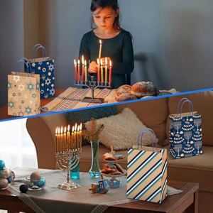 Sacs cadeaux en papier kraft personnalisés avec poignées torsadées pour fêtes, anniversaires, baby showers et shopping - Product Image 3