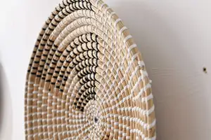 Seagrass-woven-wall-plate African Wall Plate Baskets Decorative Plates For Home Decor Wall