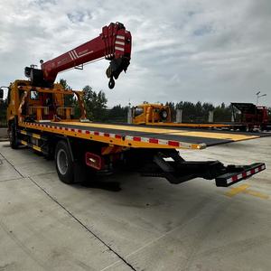شاحنة سحب دونغفنغ ليوتشي 4×2 بحالة جديدة، رافعة 7-8-10 طن، شاحنة إنقاذ بسطح مسطح، ديزل، ناقل حركة يدوي - Product Image 5