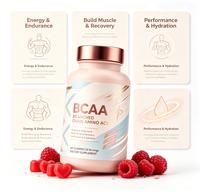Gummies à Marque Blanche OEM BCAA 1000mg Acides Aminés à Chaîne Ramifiée pour la Récupération Musculaire, l'Énergie et l'Endurance