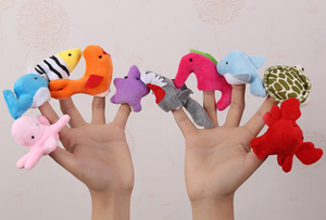 Trẻ Em Chuyên Nghiệp Dễ Thương 10Pcs Phim Hoạt Hình Mềm Nhung Handmade Đồ Chơi Sang Trọng Động Vật Con Rối Ngón Tay - Product Image 5