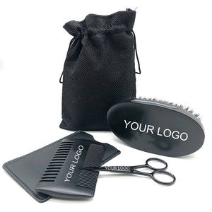 Kit <span class=keywords><strong>barba</strong></span> barbiere logo etichetta privata mens cinghiale setola <span class=keywords><strong>barba</strong></span> set di pennelli capelli pettine <span class=keywords><strong>barba</strong></span> in legno - Product Image 1