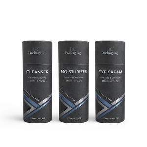 Premium Custom Luxury Paper Tube Packaging for Men Skincare Beard Oil Serum <b>Round</b> Cardboard Cylinder <b>Box</b> Custom Logo Factory - Product Image 4