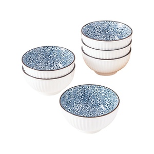 Juego de vajilla de cerámica Sakura japonesa de estilo japonés de lujo, ensaladeras de porcelana aptas para lavavajillas - Product Image 5