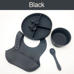 Ensemble d'alimentation en Silicone sans BPA pour bébé, bavoir, bol d'aspiration et cuillère, vaisselle, aide à l'alimentation - Product Image 3