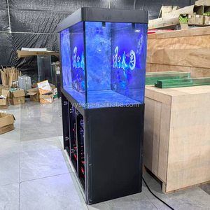 Slimme grote zwarte rechthoekige aquarium in de aanbieding, winkeldisplay, viskom 6ft complete set, ultrahelder glas. - Product Image 2