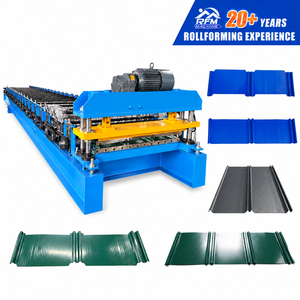 Machine <span class=keywords><strong>de</strong></span> formage à froid <span class=keywords><strong>de</strong></span> panneaux <span class=keywords><strong>de</strong></span> toiture rétro Duo pour fabricants chinois, ligne <span class=keywords><strong>de</strong></span> production <span class=keywords><strong>de</strong></span> toitures métalliques pour les entreprises <span class=keywords><strong>de</strong></span> matériaux <span class=keywords><strong>de</strong></span> construction - Product Image 1