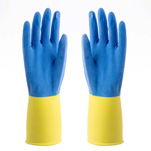 Gants de nettoyage <span class=keywords><strong>ménager</strong></span> en latex, 70g, écologiques, imperméables, durables, fins, doublure lisse, pour extérieur, prix usine - Product Image 4