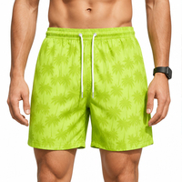 Shorts de bain pour hommes à imprimé palmier pour les vacances d'été, impression 3D personnalisée, séchage rapide, légers, respirants, extensibles, vêtements de plage, boardshorts