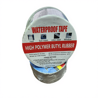 Ruban de toiture en aluminium et caoutchouc butyle auto-adhésif, résistant à l'eau, à la moisissure et au froid, personnalisable pour les toitures (OEM/ODM)