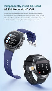 Jam tangan pintar G20 dengan kartu SIM, layar AMOLED 1.43 inci Alarm jatuh panggilan SOS orang tua ECG perawatan kesehatan darah pelacak GPS dengan kartu SIM - Product Image 4