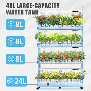 Système de jardinage hydroponique intelligent à 4 étages pour l'<span class=keywords><strong>intérieur</strong></span> avec éclairage LED pour la culture <span class=keywords><strong>autonome</strong></span> à domicile - Product Image 2