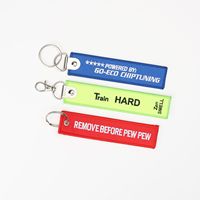 Porte-clés en polyester personnalisé avec logo, vente en gros, porte-clés jacquard double face pour cadeau d'affaires exécutif, certifié REACH