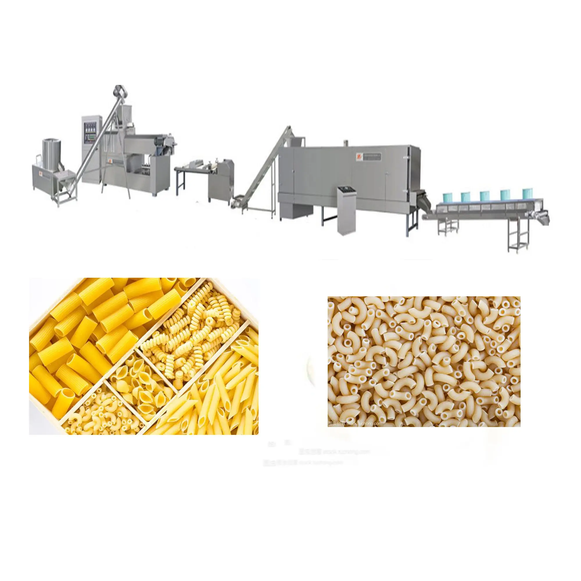 Công nghiệp Spaghetti quá trình sản xuất dây chuyền sản xuất mì ống mì ống Maker làm cho máy cho mì ống