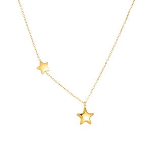 Star Necklace Gold Plated Stainless Steel Five Pointed Pendant Clavicle Chain Short For Women Daily Wear Gift - Product Image 5