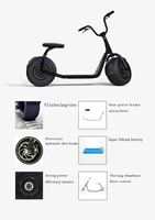 Citycoco — trottinette électrique coc, scooter électrique, 1500/2000/3000w
