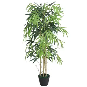 PZ-4-19 di alta qualità reale Touch finta pianta verde topiaria artificiale in plastica cipresso foglia albero in vaso per la decorazione del giardino di casa