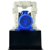 Pompa Listrik Logam Diafragma Ganda Tekanan Rendah GODO BFD-80S OEM Engineering PP Pompa Kimia 480 L/mnt Pengolahan Air Limbah