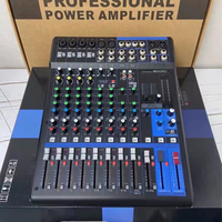 Console de mixage audio compacte professionnelle 12 canaux avec effets sonores multiples pour l'enregistrement et la scène en direct