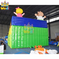 WODI Château Gonflable Commercial Classique en PVC de 0,55 mm, Combo de Château Gonflable Commercial pour Enfants et Adultes, OEM Disponible