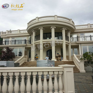 New Magic <b>Stone</b> Grc Villa Roman Columns Outdoor Decorative Pillars For Exterior Wall Design Xms - Product Image 1