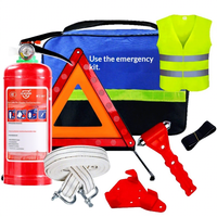 Lot de 3 extincteurs de voiture en poudre sèche, kit d'urgence automobile portable avec support de montage, outils de sécurité pour véhicule