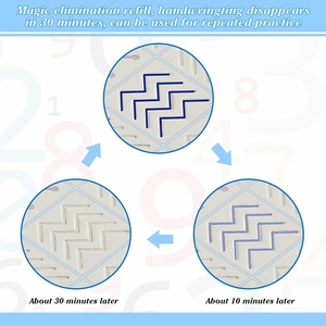 4pcs Magic Practice Copybook Préscolaire Enfants Calligraphie Portugais Enfants <span class=keywords><strong>Livre</strong></span> D'écriture Réutilisable avec 5 recharges - Product Image 4