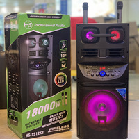 Nouvelle chariot portable d'extérieur en maille de fer pour haut-parleur V5.0, woofers de 12 pouces, amplificateur haute puissance, lecteur MP3 avec fente pour carte