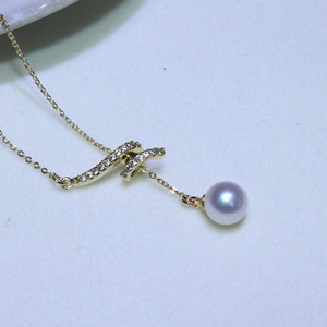 Collier de perles naturelles Meisong pour bébé, 5 couches, haute qualité, 5-4 mm, multi-brins, avec boîte cadeau, nouvel accessoire de beauté - Product Image 1