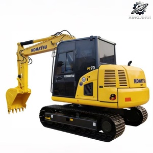 Used Komatsu70 MiniCrawler Excavator 7Ton 0.3m³<b>Bucket</b> Original Japan Brand <b>Small</b> Construction Excavator Low Hours Good Condition - Product Image 1