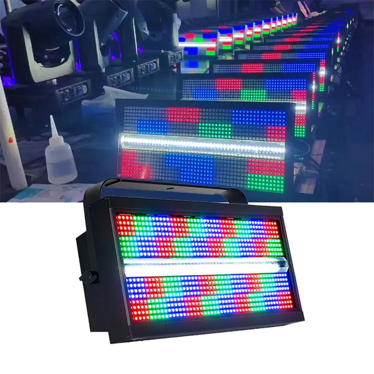 แผงไฟแฟลช LED SMD 800*0.3วัตต์ + ไฟเวที LED สีขาวเย็น48*5วัตต์สำหรับอุปกรณ์ให้แสงสว่างในงานปาร์ตี้ดีเจ