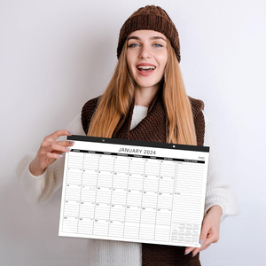 <span class=keywords><strong>Calendrier</strong></span> de bureau mural <span class=keywords><strong>2024</strong></span> Aperçu <span class=keywords><strong>mensuel</strong></span> sur chaque page Grand <span class=keywords><strong>calendrier</strong></span> mural de bureau ligné avec design déchirable - Product Image 5