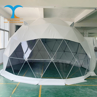 Maison à bulles voiture Camping tente Glamping Igloo yourte maison gonflable pour Camping Resort 6m Geodome petite maison 2 chambres