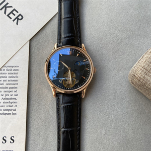 Thương hiệu 3A mặt trăng giai đoạn cơ khí 43mm xem Janpan Gyro tự động thời trang đồng hồ bò da Montre đồng hồ tốt nhất - Product Image 6