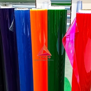 JINSHI Film transparent de chlorure de polyvinyle coloré, tissu d'éthylène, sacs à main en plastique, sacs à cosmétiques, cadeaux artisanaux - Product Image 1