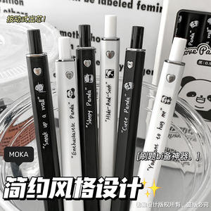 Vendita calda all'ingrosso di plastica penna Gel stampato penna a sfera Set con OEM retrattile Logo stampato personalizzato per cancelleria - Product Image 3