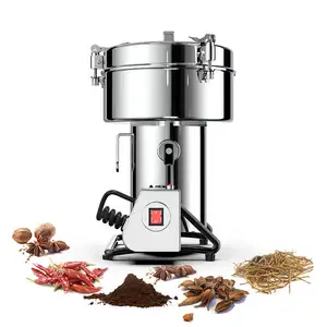 Wholesale Electric Pulverizer Spice Grinding Machine Stainless Steel Dry Food Powder Making Grinder On Sale