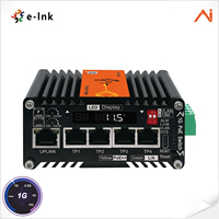 Sakelar AI Industri Mini 4 PoE +1 RJ45 Switch Input 9-54V DC