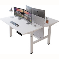 Mobilier de bureau électrique modulaire postes de travail pieds en métal cabines modernes poste de travail pour 4 personnes