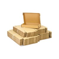 Özel Logo Baskılı Çevre Dostu Kraft Kağıt Oluklu Posta Kutuları Düşük Minimum Sipariş Adedi Online Mağaza Gönderimi için Küçük Miktarlı Ambalaj