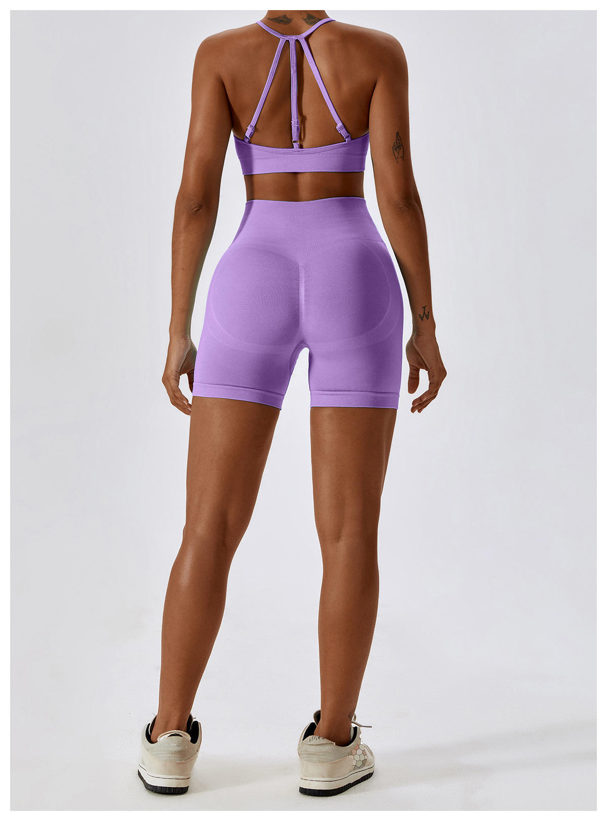 Purple short set