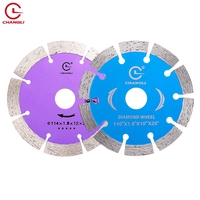 Disque de coupe diamanté OEM Arix 110 mm (4 pouces) à segments, soudé haute fréquence, type clé, durable, pour granit et pierre, garantie 3 ans